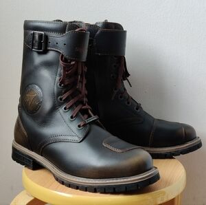 Stylmartin Men's 7.5 Rocket WP Brown Leather Moto Riding Boots